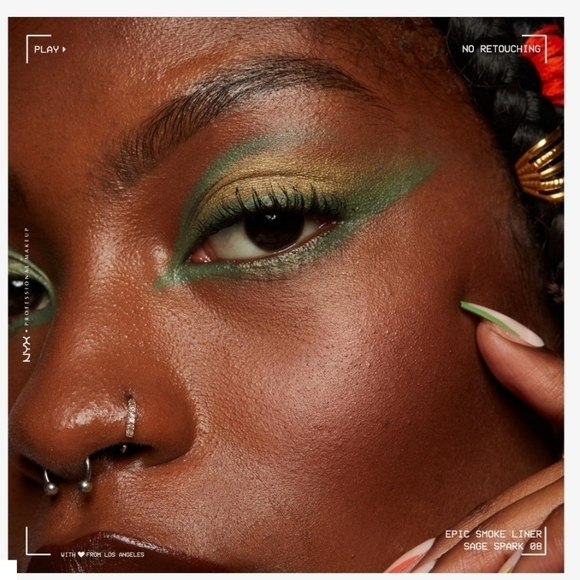 🟠 4 for $25 🟠 NYX PROFESSIONAL MAKEUP EPIC SMOKE LINER IN SAGE SPARKS - Picture 11 of 14